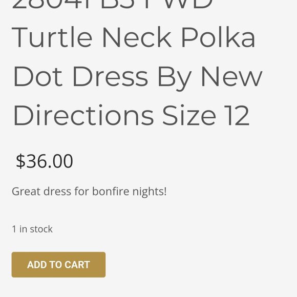 New Direction Dress with Poka dots size 4 - Picture 12 of 12